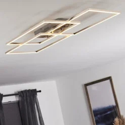 Plafonnier Cheka LED Aluminium, 3 lumières, Télécommandes