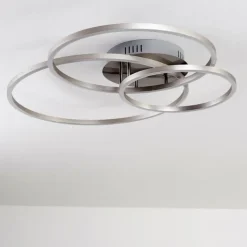Plafonnier Chilkat LED Nickel mat, 1 lumière