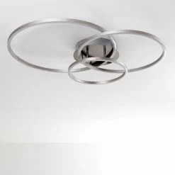 Plafonnier Chilkat LED Nickel mat, 1 lumière