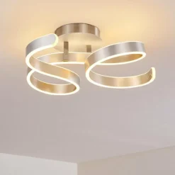Plafonnier Chippewa LED Nickel mat, 1 lumière
