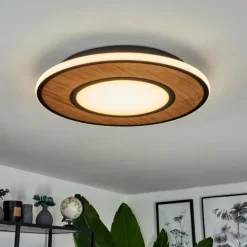 Plafonnier Chrop LED Noir, 1 lumière