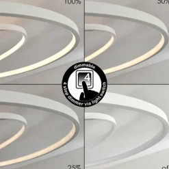 Plafonnier Chute LED Blanc, 45 lumières