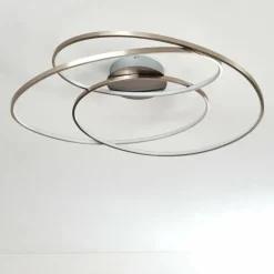 Plafonnier Chute LED Nickel mat, 1 lumière