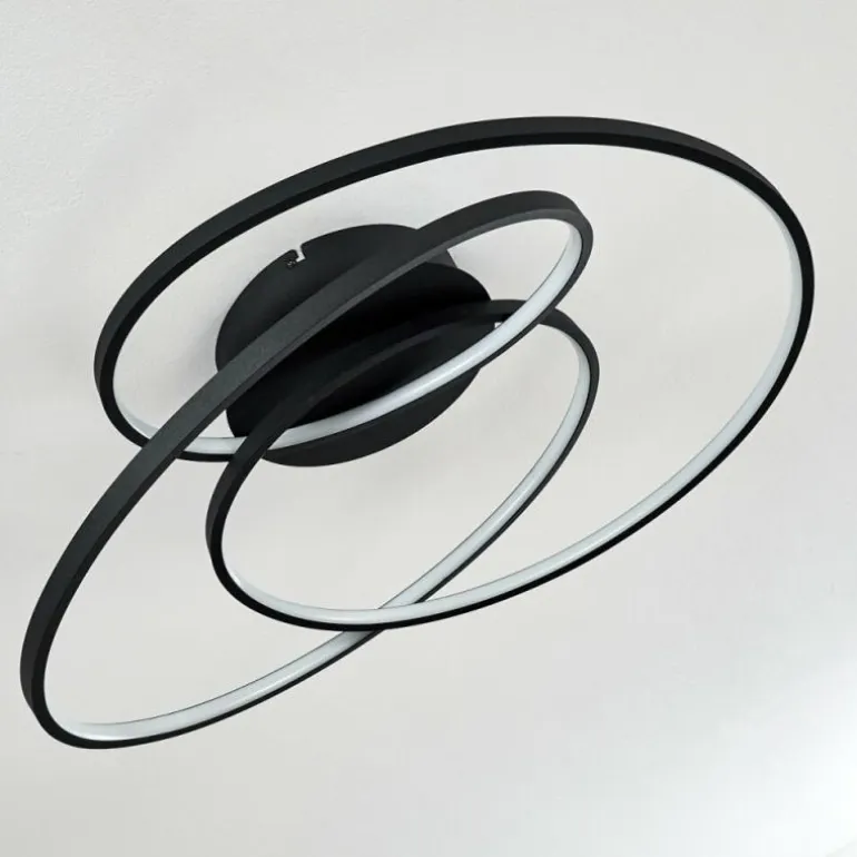 Plafonnier Chute LED Noir, 1 lumière