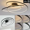 Plafonnier Chute LED Noir, 1 lumière