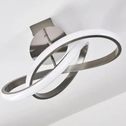Plafonnier Cochato LED Nickel mat, 1 lumière