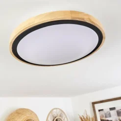 Plafonnier Corinto LED Écru, Noir, 1 lumière
