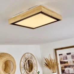 Plafonnier Corinto LED Écru, Noir, 1 lumière