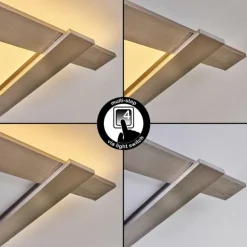Plafonnier Cuchara LED Nickel mat, 1 lumière