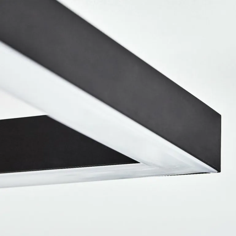 Plafonnier Deadwood LED Brun, Chrome, Couleur bois, 3 lumières