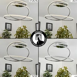 Plafonnier Donebas LED Chrome, 1 lumière