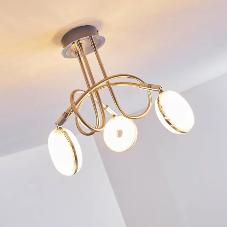 Plafonnier Donot LED Nickel mat, 3 lumières