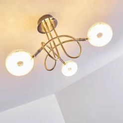 Plafonnier Donot LED Nickel mat, 3 lumières