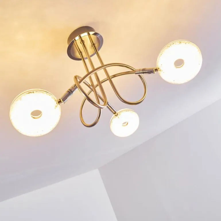 Plafonnier Donot LED Nickel mat, 3 lumières