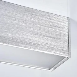 Plafonnier Dubuisson LED Aluminium, 1 lumière, Télécommandes