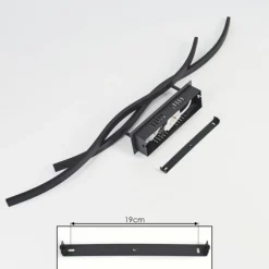 Plafonnier Eaglesham LED Noir, 1 lumière