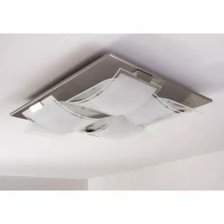 Plafonnier Eglo GUADIANO LED Nickel mat, 4 lumières