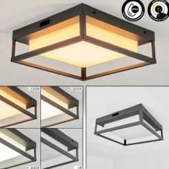 plafonnier extérieur Nonza LED Anthracite, 1 lumière