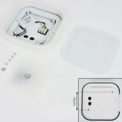 plafonnier extérieur Paleroo LED Blanc, 1 lumière