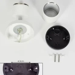plafonnier extérieur Aketohoin LED Blanc, 1 lumière