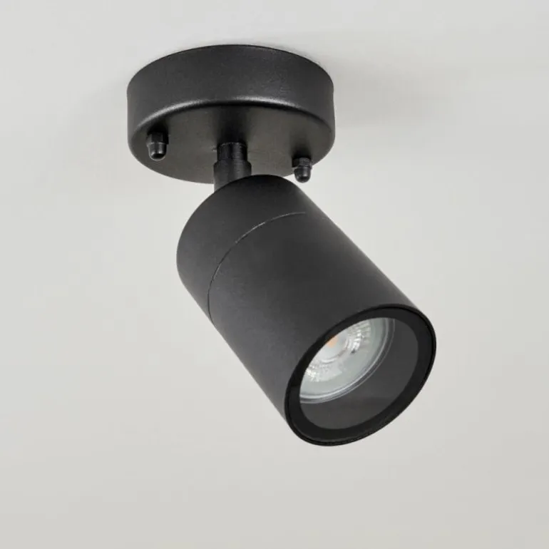 plafonnier extérieur Corneda Noir, 1 lumière