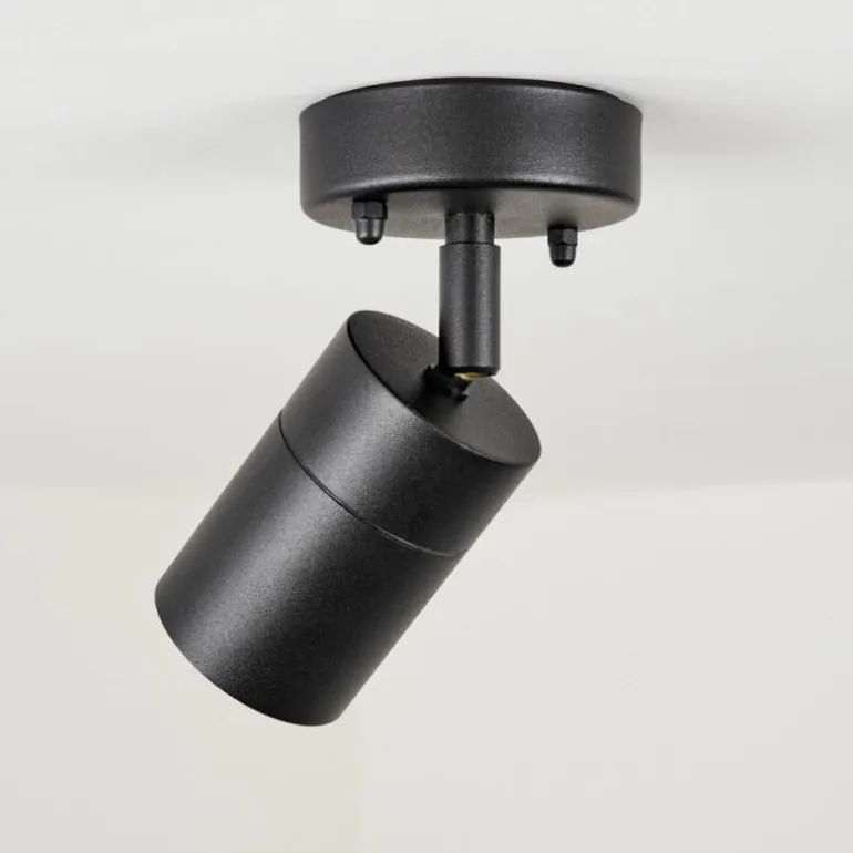 plafonnier extérieur Corneda Noir, 1 lumière