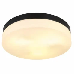 plafonnier extérieur Globo VRANOS Noir, 3 lumières