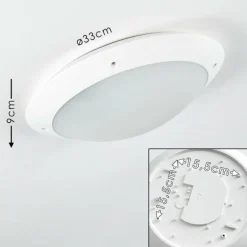 plafonnier extérieur Grafton Blanc, 2 lumières