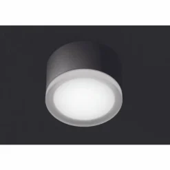 plafonnier extérieur LCD Grasbrunn LED Noir, 1 lumière