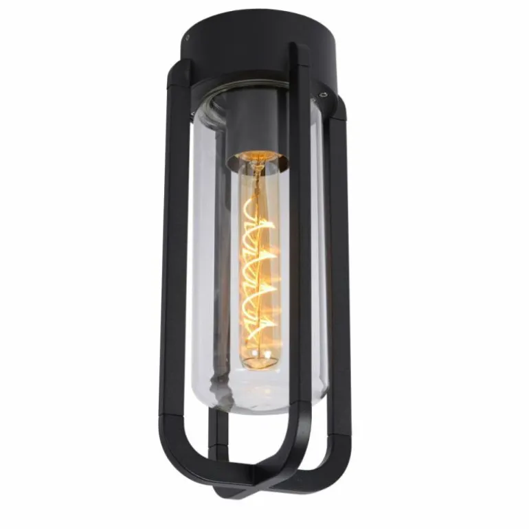 plafonnier extérieur Lucide GARLAND Noir, 1 lumière