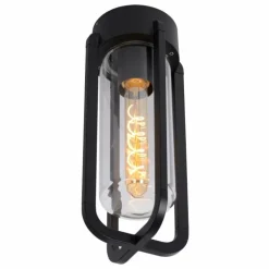 plafonnier extérieur Lucide GARLAND Noir, 1 lumière