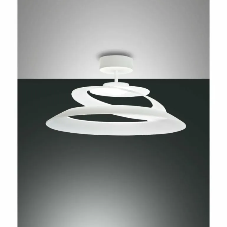 Plafonnier Fabas Luce Aragon LED Blanc, 1 lumière