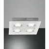 Plafonnier Fabas Luce Bali LED Argenté, 4 lumières