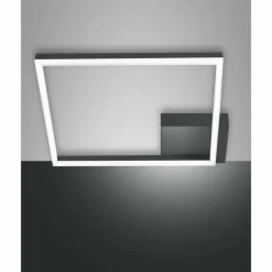 Plafonnier Fabas Luce Bard LED Anthracite, 1 lumière