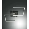 Plafonnier Fabas Luce Bard LED Anthracite, 1 lumière