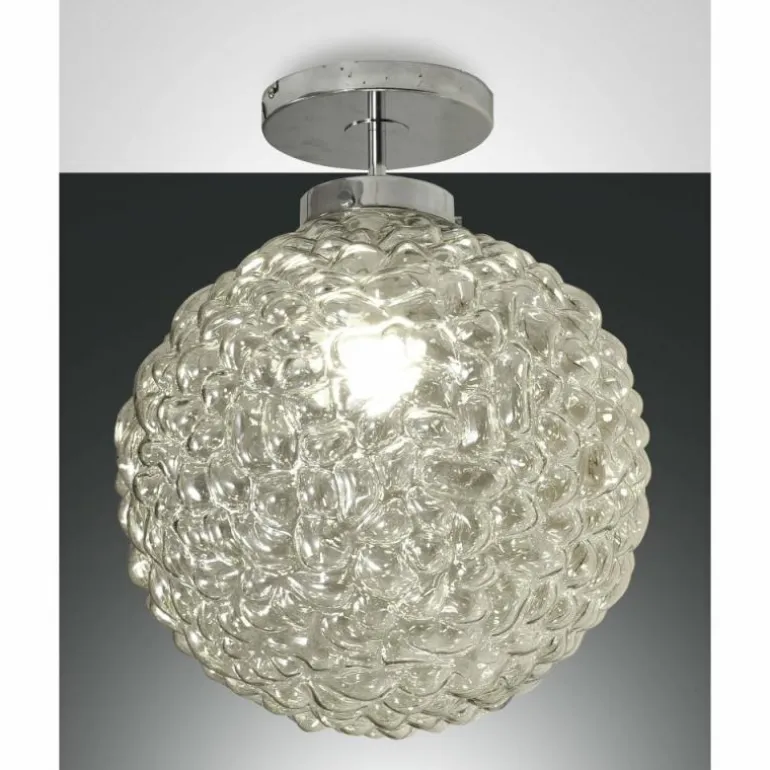 Plafonnier Fabas Luce Ego Chrome, 1 lumière