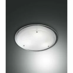 Plafonnier Fabas Luce HILL Chrome, 2 lumières