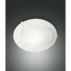 Plafonnier Fabas Luce Magma Blanc, 1 lumière