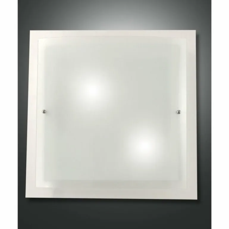 Plafonnier Fabas Luce Naxar Blanc, 2 lumières