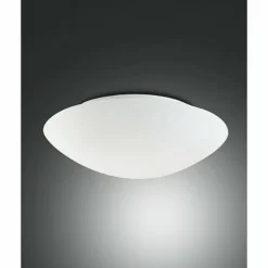 Plafonnier Fabas Luce PANDORA Blanc, 2 lumières, Détecteur de mouvement