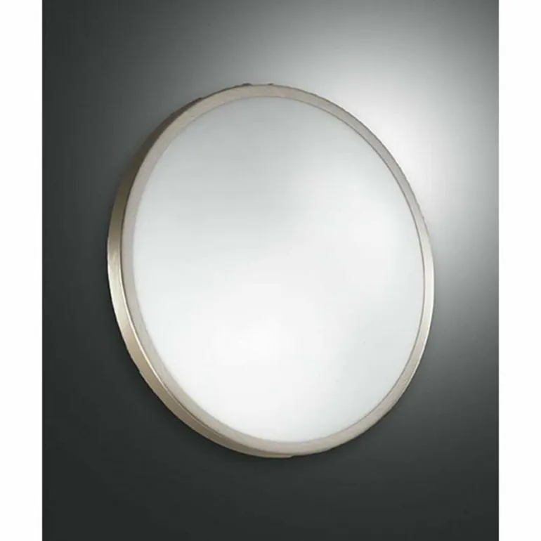 Plafonnier Fabas Luce PLAZA Nickel mat, 2 lumières