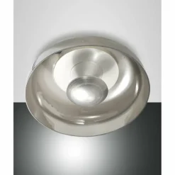 Plafonnier Fabas Luce Vintage LED Aluminium, Blanc, 1 lumière