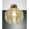 Plafonnier Fabas Luce Wai Nickel brillant, 1 lumière