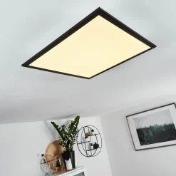 Plafonnier Farc LED Noir, Blanc, 1 lumière, Télécommandes