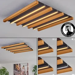 Plafonnier Favorina LED Écru, Noir, 1 lumière
