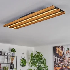 Plafonnier Favorina LED Écru, Noir, 1 lumière