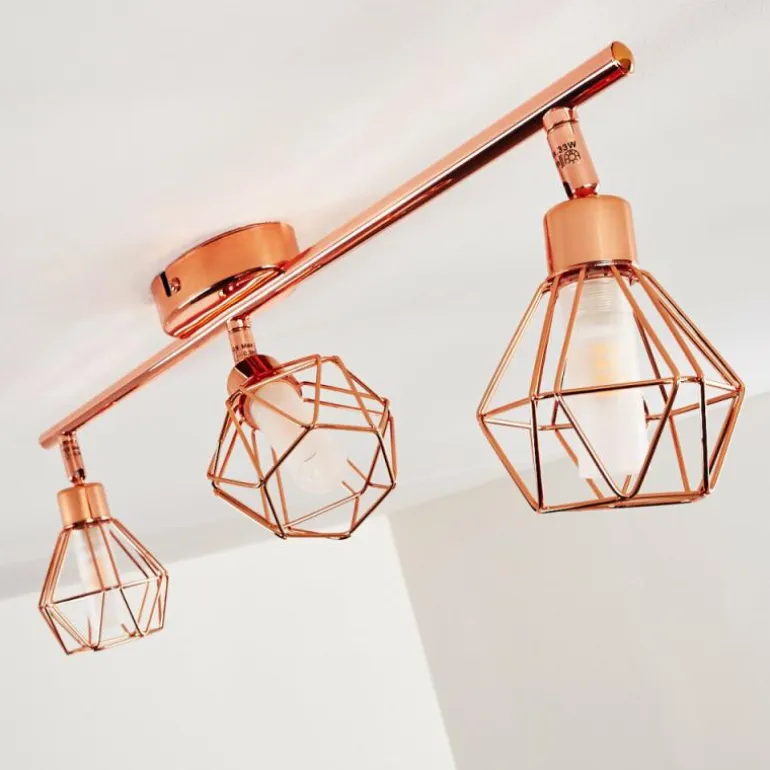 Plafonnier Ferrand LED Cuivre, 3 lumières