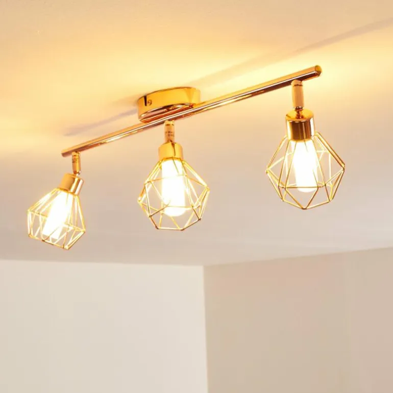 Plafonnier Ferrand LED Cuivre, 3 lumières