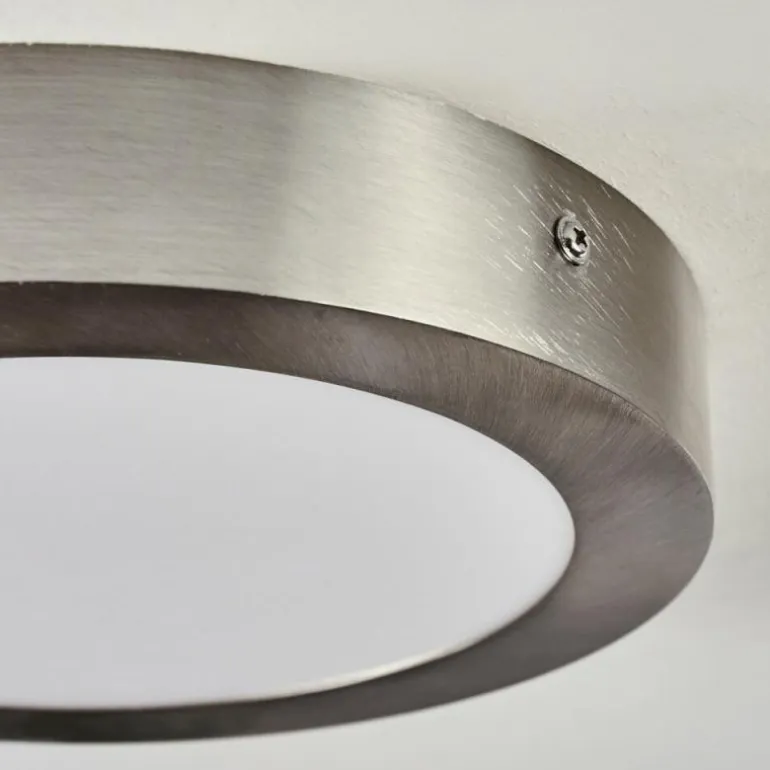 Plafonnier Finsrud LED Nickel mat, 1 lumière