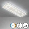 Plafonnier Fischer & Honsel Ratio LED Blanc, 1 lumière, Télécommandes